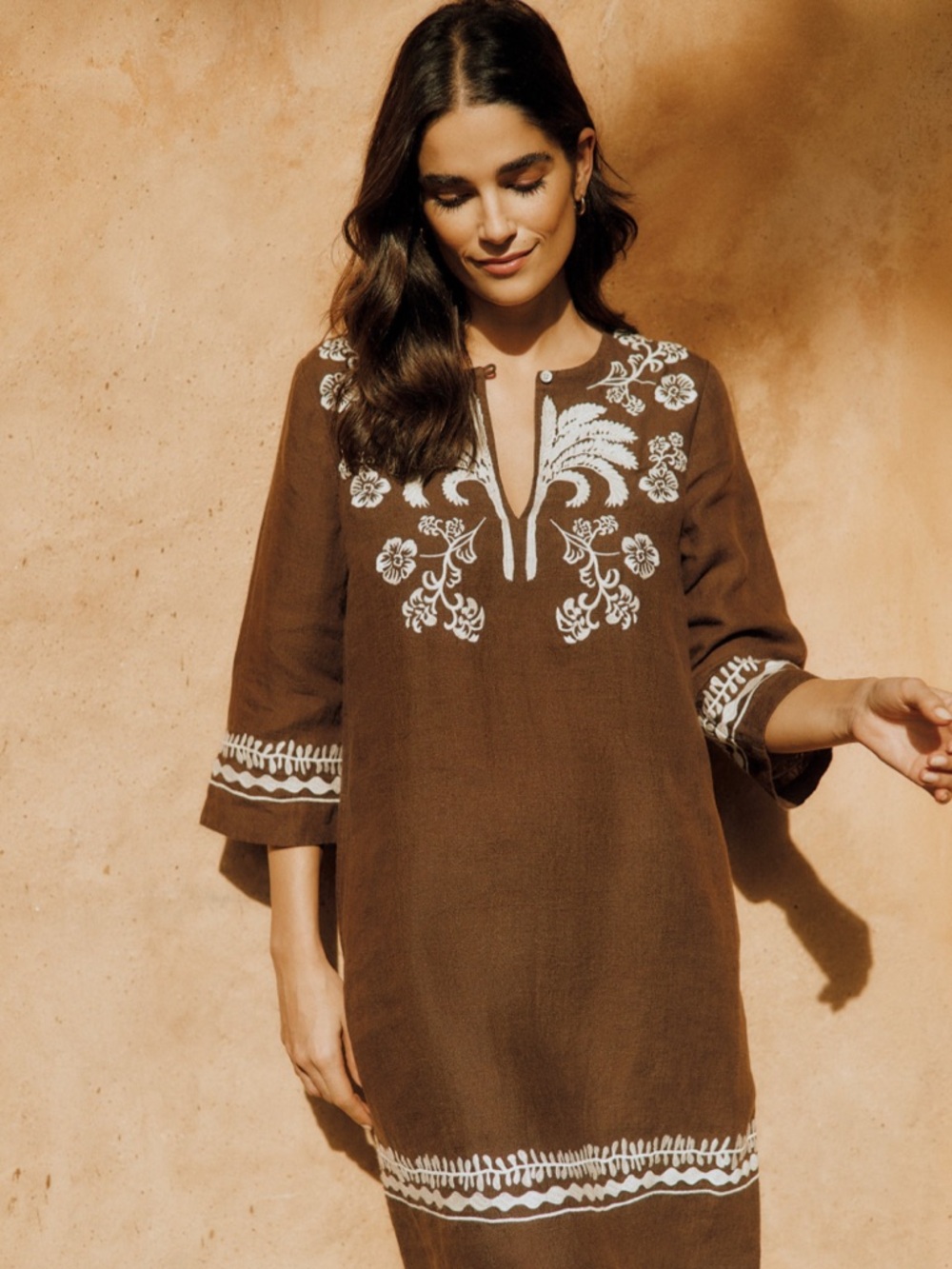 J. McLaughlin Ubud Embroidered Dress